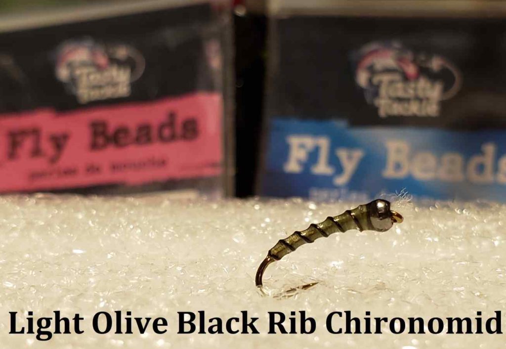 Friday Night Flies - Light Olive Black Rib Chironomid