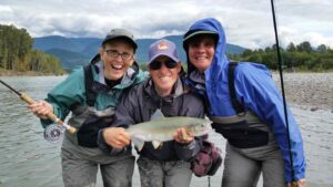 Pink Salmon Fly Fishing in British Columbia Canada